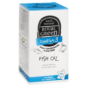 Royal Green Omega 3 Fish Oil Softgels x30