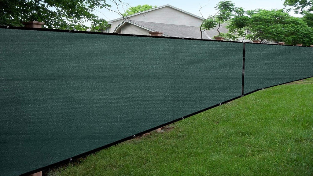 Black Woven Privacy Fence Screen At A Look